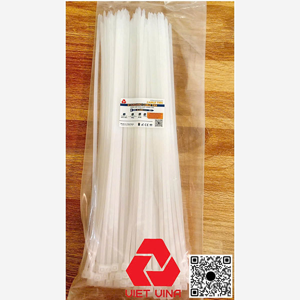 Dây rút nhựa màu trắng 3x100 đặc biệt bản lớn